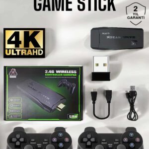 Gaming Atari 2.4g Uyumlu Kablosuz Çift Kol Game Stick