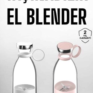 El Blender Taşınabilir Meyve Blender Şarj Edilebilir Taşınabilir Blender Elektrikli