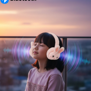 Tavşan Kulaklı Şarjlı Bluetooth Kulaklık Düşük Gecikmeli Kablosuz Ses