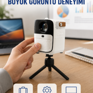 Android Sistemli Mini Projektör – Uygulama Destekli Akıllı Kullanım Yeni Nesil