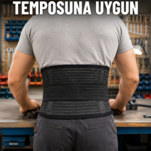 Bel Destek Korsesi Çift Sıkma Bantlı Ayarlanabilir Elastik Bel Kemeri