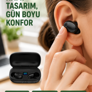 Telefon Şarj Destekli 1800 mAh A10s TWS Kablosuz Kulak İçi Kulaklık Yeni Nesil