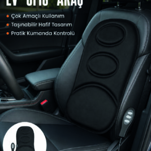 Sırt ve Bel Masaj Minderi Motorlu, Kademeli Şiddet Ayarlı Masaj Koltuğu Pedi
