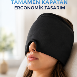 Soğuk & Sıcak Kompres Özellikli Jel Başlık Ergonomik Rahatlama Maskesi
