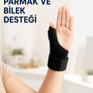 Metal Atelli Başparmak Destekli El Bilekliği Ayarlanabilir De Quervain Bilek Desteği