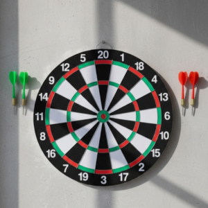 Ev ve Oyun Alanları İçin Dart Tahtası 12 İnç 4 Dart Oku Dahil