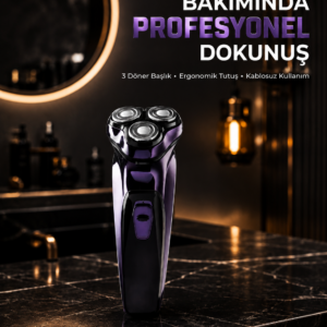 Profesyonel Şarjlı Tıraş Makinesi Ayarlanabilir Başlıklı Kablosuz