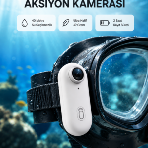 4K Suya Dayanıklı Aksiyon Spor Kamerası 120° Geniş Açı ve WiFi Destekli