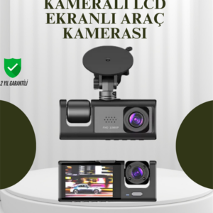 G-Sensörlü 3'lü Kayıtlı Araç Kamerası