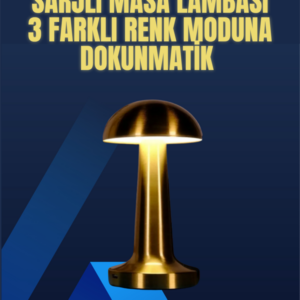 Modern Tasarım Şarjlı Masa Lambası – 1800 mAh Batarya