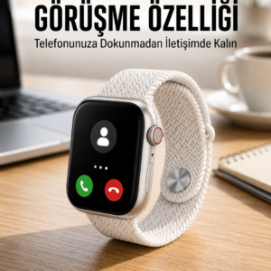 Akıllı Saat Tema Değiştirme Uyku ve Sağlık Takibi Bluetooth Bağlantılı