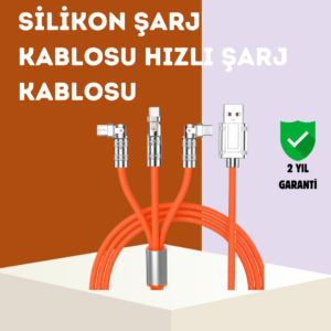 120 W Hızlı Çözüm Sunan 3'ü 1 USB Şarj Kablosu– Sağlam Gövde