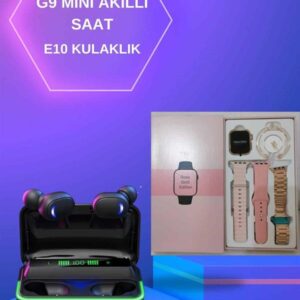 Kadınlara Özel Bileklik Hediyeli Akıllı Saat ve Dijital Göstergeli ANC Özellikli Bluetooth Kulaklık