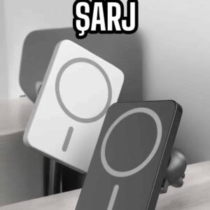 İOS Uyumlu Manyetik Tasarım Magsafe İphone 12/13/14/15 araç şarjı