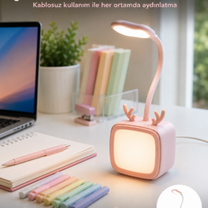 Esnek Gövdeli LED Masa Lambası Taşınabilir Gece Aydınlatması