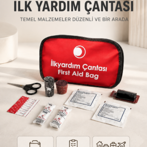 Taşınabilir İlk Yardım Seti Araç Ev Ofis İçin Pratik Çözüm