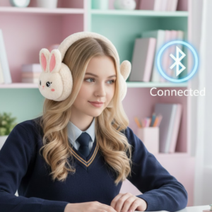 Kablosuz Tavşan Tasarımlı Bluetooth Kulaklık TF Kart Destekli