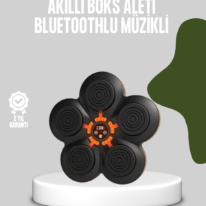 Akıllı Müzikli Boks Makinesi Bluetooth Bağlantılı Işıklı Hedefli Fitness Aleti