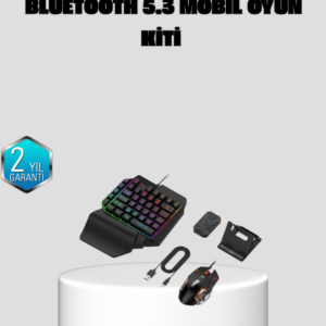Bluetooth 5.3 Mobil Oyun Konsolu Dönüştürücü Seti 5 Parça Klavye Mouse Kit