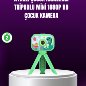 1080P HD Çocuk Vlog Kamerası – Tripod ve Eğitici Oyunlarl