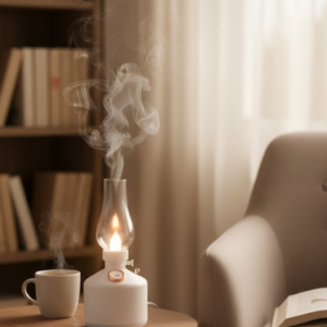 Retro LED Işıklı 1200 mAh Şarjlı Aroma Difüzörü 280 ml Su Kapasiteli