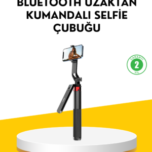 Tripodlu Selfie Çubuğu Uzaktan Kumandalı Canlı Yayın Uyumlu