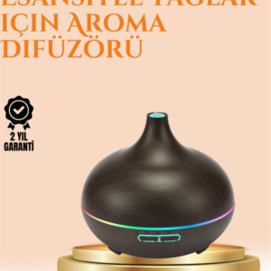 550 ml Ultrasonik Yağ Difüzörü ve Soğuk Buhar Nemlendirici