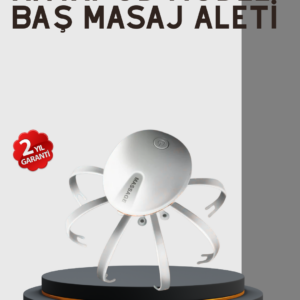 Kafa Derisi Masaj Aleti USB-C Şarjlı Rahatlatıcı ve Canlandırıcı Masaj