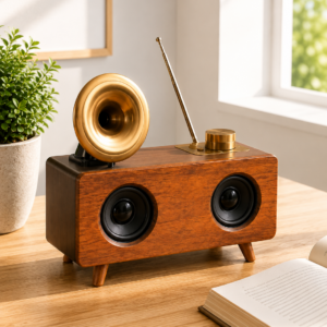 Nostaljik Radyo Bluetooth Bağlantılı Şarjlı Yüksek Ses Kaliteli Yeni Nesil