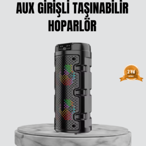 Taşınabilir Bluetooth Hoparlör Çift Sürücü Güçlü Bas HD Ses Çoklu Bağlantı