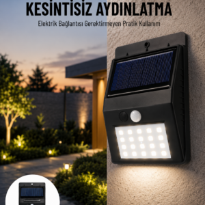 Solar Dekoratif Lambası Sensörlü Led Işık Bahçe Aydınlatma Yeni Nesil