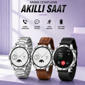 Akıllı Saat Bildirim Görme Sesli Görüşme Çoklu Kordon GPS Takibi