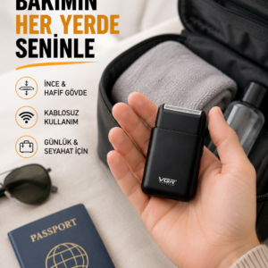 Elektrikli Tıraş Makinesi Çift Başlıklı Ultra İnce Tasarım