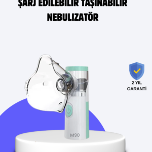 Cep Tipi Şarjlı Nebulizatör Ultrasonik Buhar Makinesi