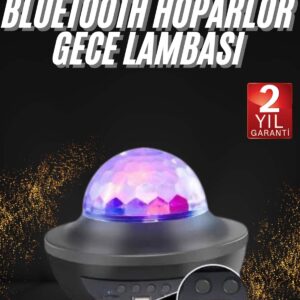 Dönen Işıklı Disko Topu Projektör Müzik Çalarlı Disco Speaker