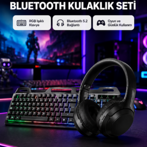 HN01 KULAKLIK + PG-8018 OYUNCU KLAVYESİ SET