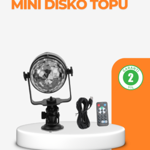 3 Renk 7 Mod Döner Disko Topu Işık
