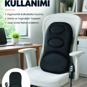 Ev ve Araç İçin Masaj Minderi Modlu Isıtmalı Titreşimli Koltuk Masaj Pedi