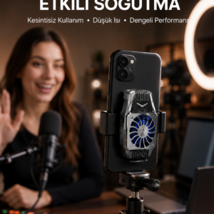 Telefon Soğutucu Fan Güçlü Hava Akışı ile Etkili Soğutma