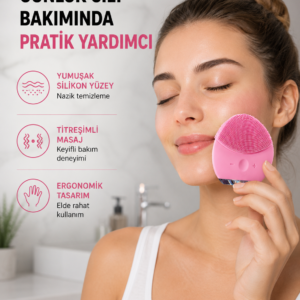 Cilt Dostu Silikon Yüz Masaj Aleti – Hafif, Dayanıklı ve Su Geçirmez Tasarım Yeni Nesil