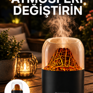 Alev Efektli Ultrasonik Difüzör – Sessiz Çalışma Yeni Nesil
