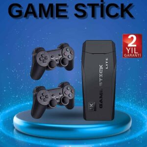 Retro Oyunlar 4k Game Stick 2.4g Kablosuz Çift Kol 3500 Oyun Atari