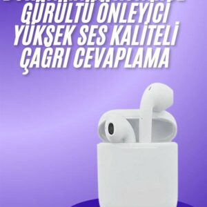 Yeni Nesil Beyaz TWS Bluetooth Kulaklık Android ve İOS Uyumlu Kablosuz Kulaklık
