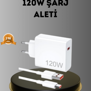 Turbo 120W Hızlı Şarj Cihazı – Kısa Devre ve Akım Koruma Özellikli