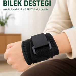 Ayarlanabilir Bileklik Bilek Destek Bandı Spor Egzersiz ve Günlük Kullanım İçin
