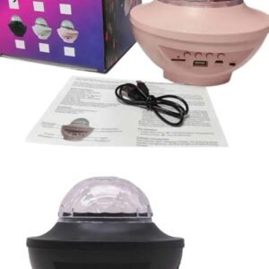 Dönen Işıklı Disko Topu Projektör Müzik Çalarlı Disco Speaker