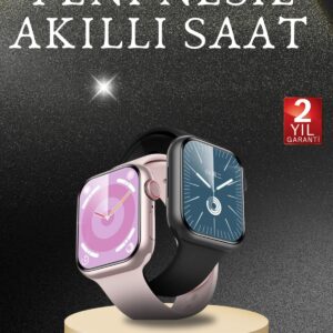 Akıllı Saat Alarm ve Titreşim Uyku ve Sağlık Takibi GPS Uyumlu Nabız Ölçer Sesli Görüşme