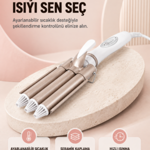 Her Saç Tipine Uygun, Hızlı Isınan Bukle Yapıcı – Evde Kuaför Kalitesinde Sonuç Yeni Nesil
