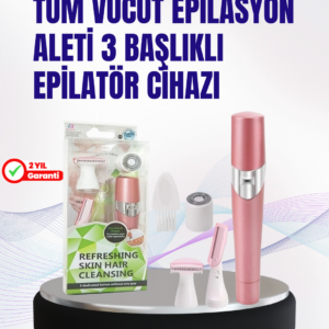 Ev Tipi Profesyonel Epilasyon Cihazı – Pembe