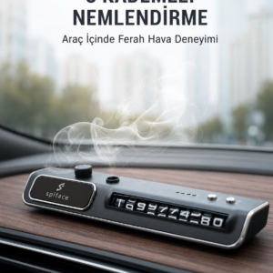 Araç Ön Cam Nemlendirici Telefon Numarası Gösterme Aparatı LED Işıklı Yeni Nesil